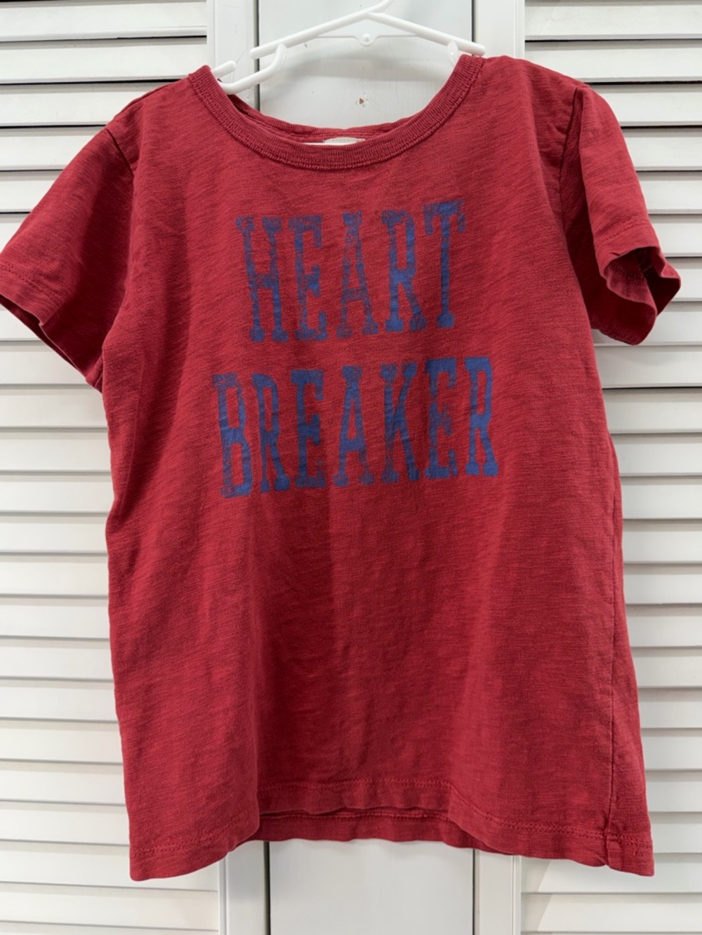 Crewcuts size 6/7 Heart Breaker Kids' Red Graphic Tee